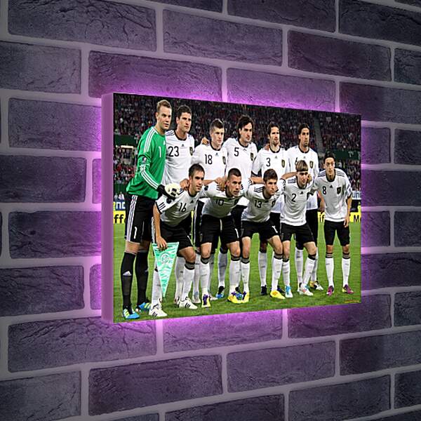 Лайтбокс световая панель - Фото перед матчем сборной Германии по футболу