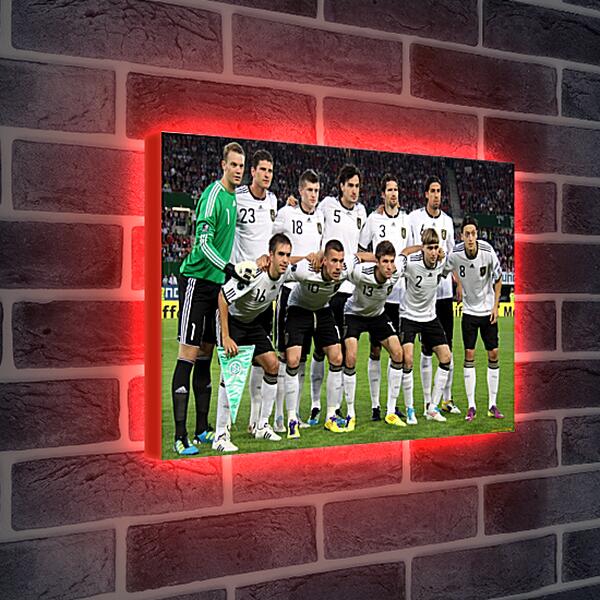 Лайтбокс световая панель - Фото перед матчем сборной Германии по футболу
