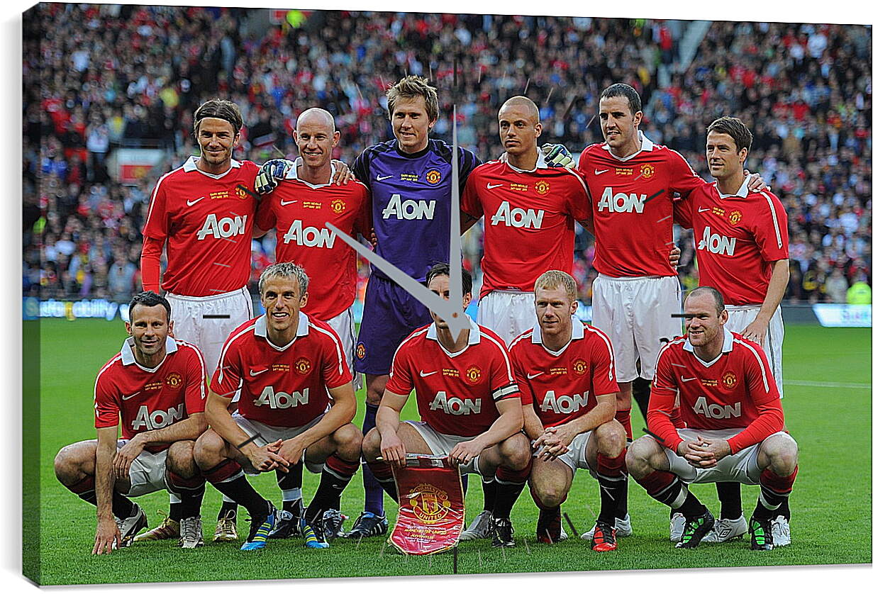 Часы картина - Фото перед матчем ФК Манчестер Юнайтед