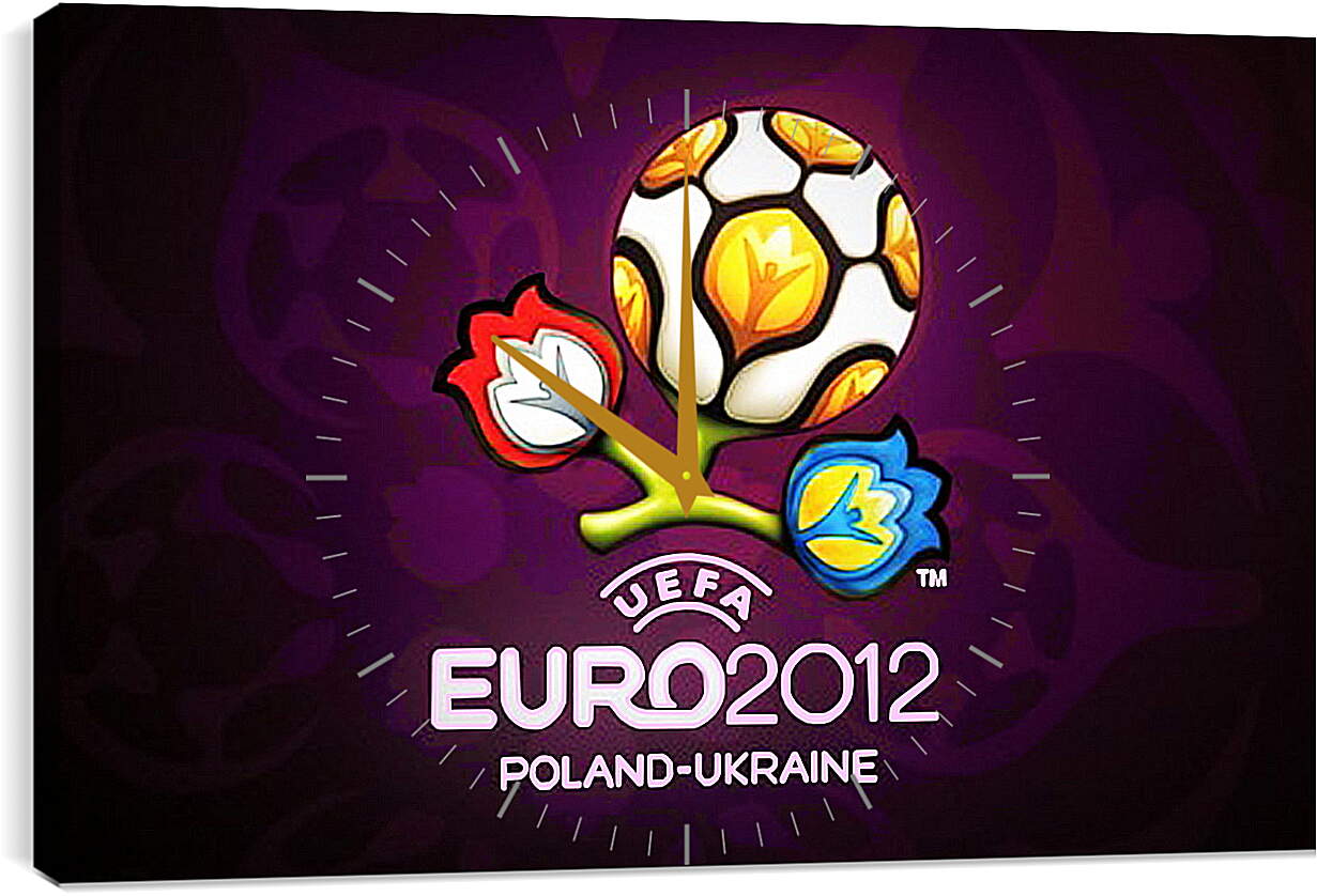 Часы картина - Евро-2012 Польша-Украина