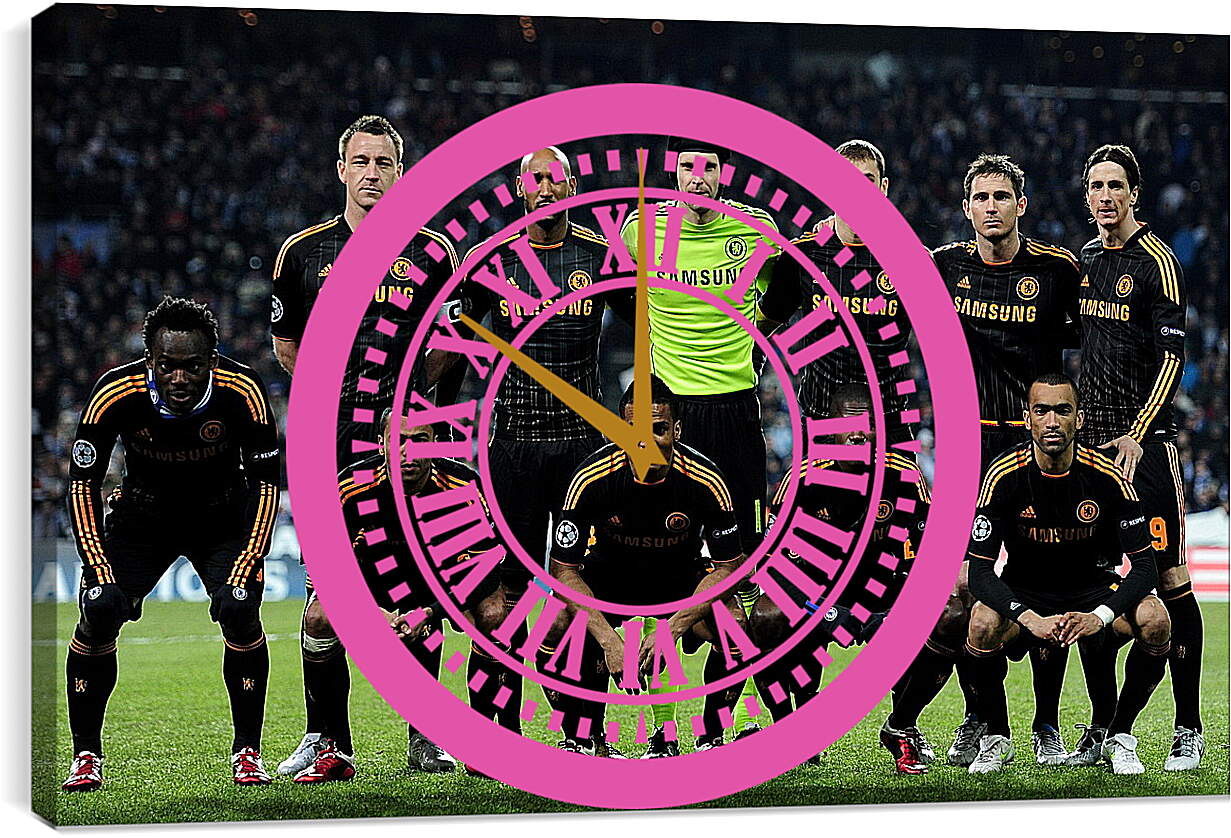 Часы картина - Фото перед матчем ФК Челси