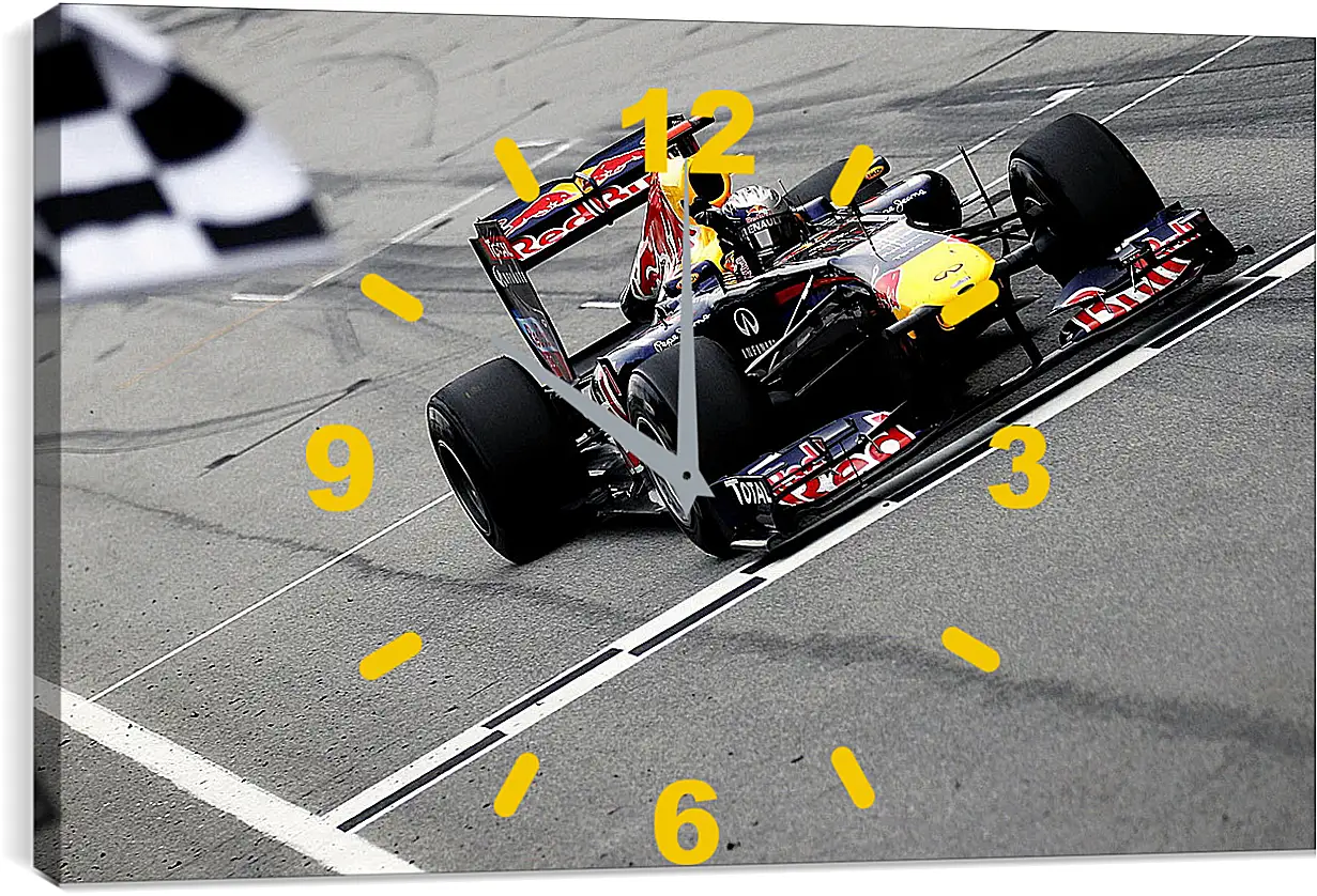 Часы картина - Формула 1 (F1)