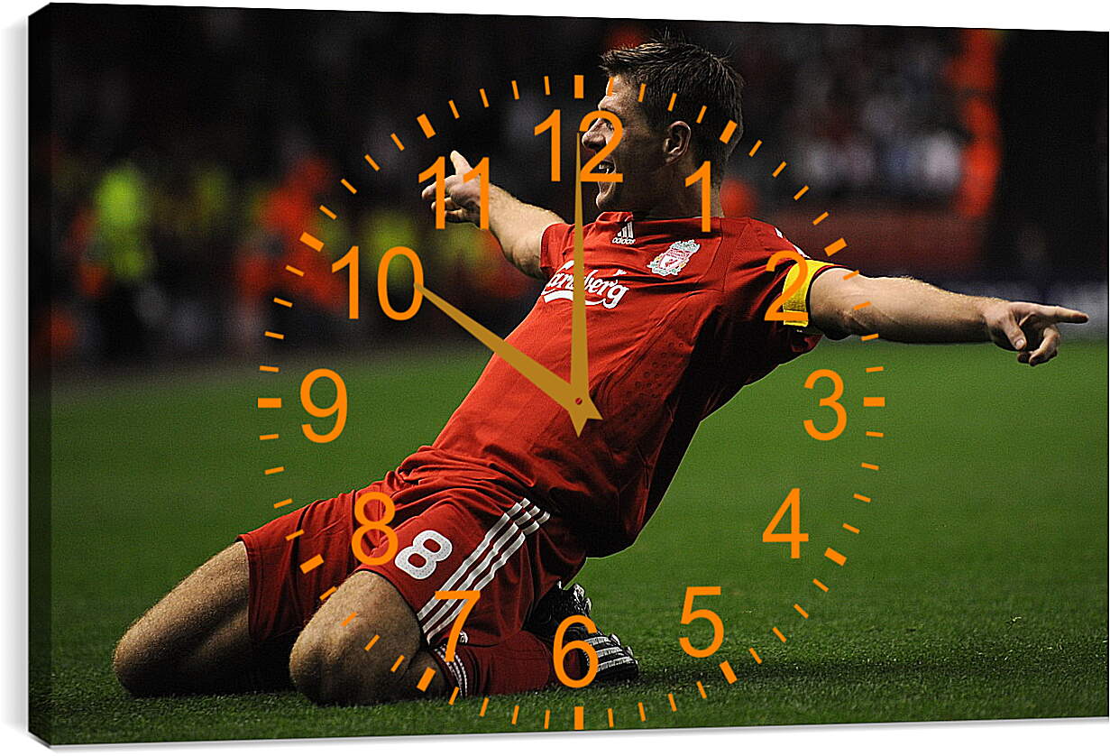 Часы картина - Стивен Джеррард. Ливерпуль.