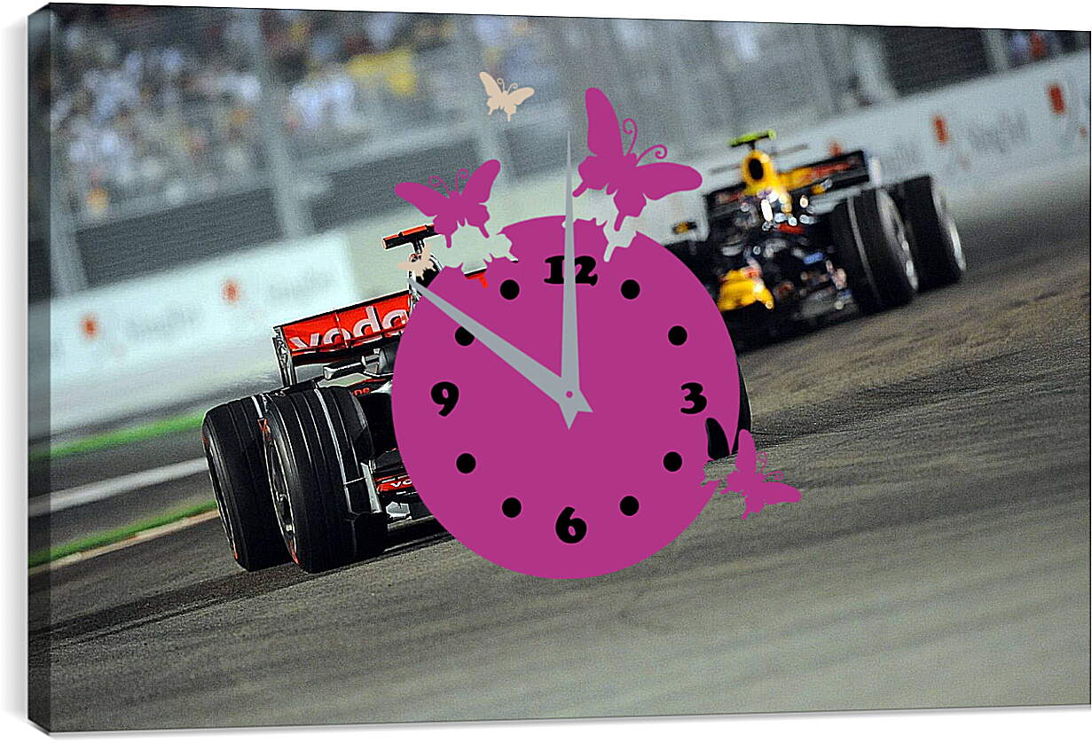 Часы картина - Формула 1