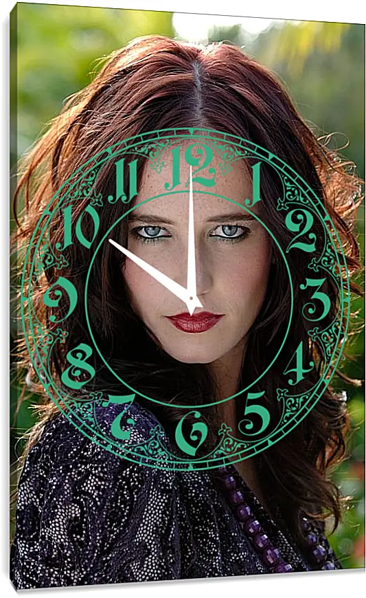 Часы картина - Ева Грин. Eva Green