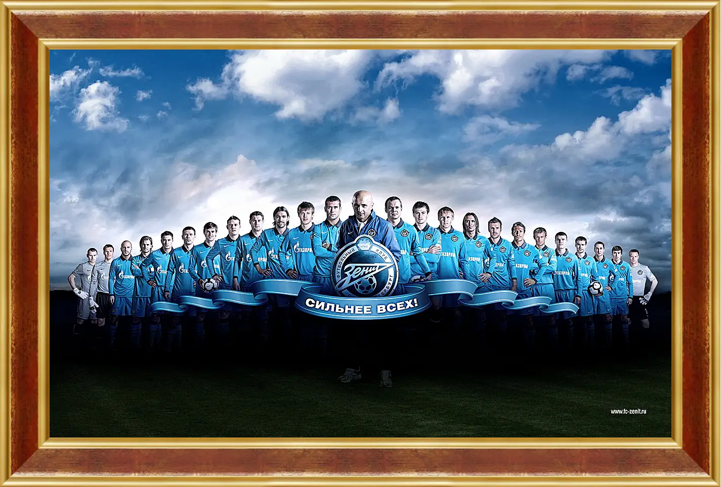 Картина в раме - ФК Зенит Санкт-Петербург. FC Zenit St. Petersburg