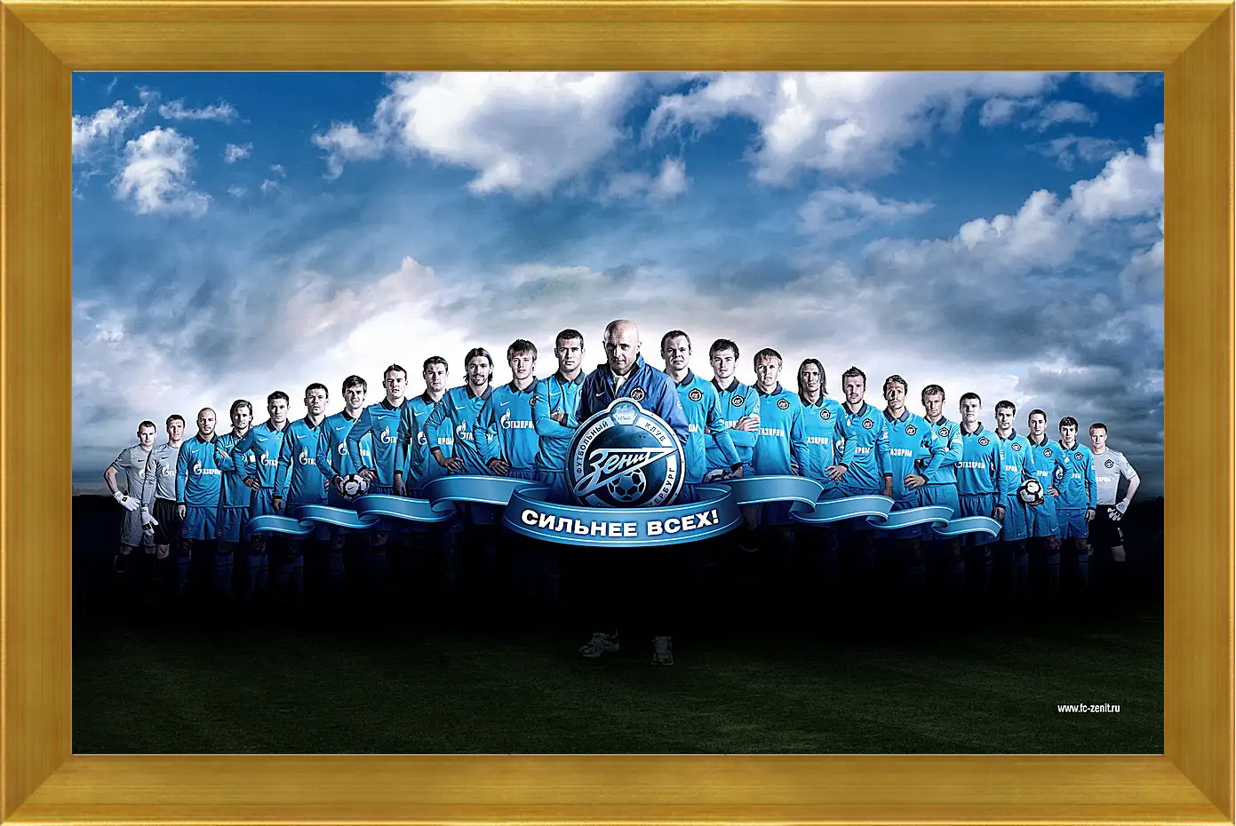 Картина в раме - ФК Зенит Санкт-Петербург. FC Zenit St. Petersburg