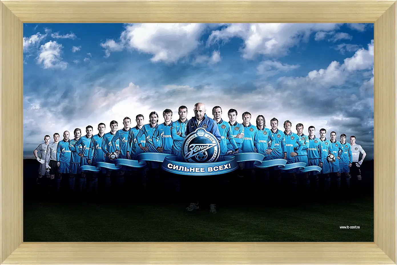 Картина в раме - ФК Зенит Санкт-Петербург. FC Zenit St. Petersburg