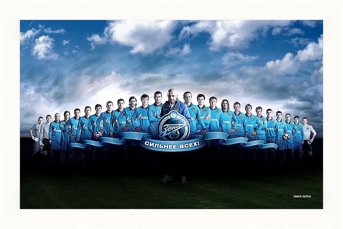 Картина в раме - ФК Зенит Санкт-Петербург. FC Zenit St. Petersburg