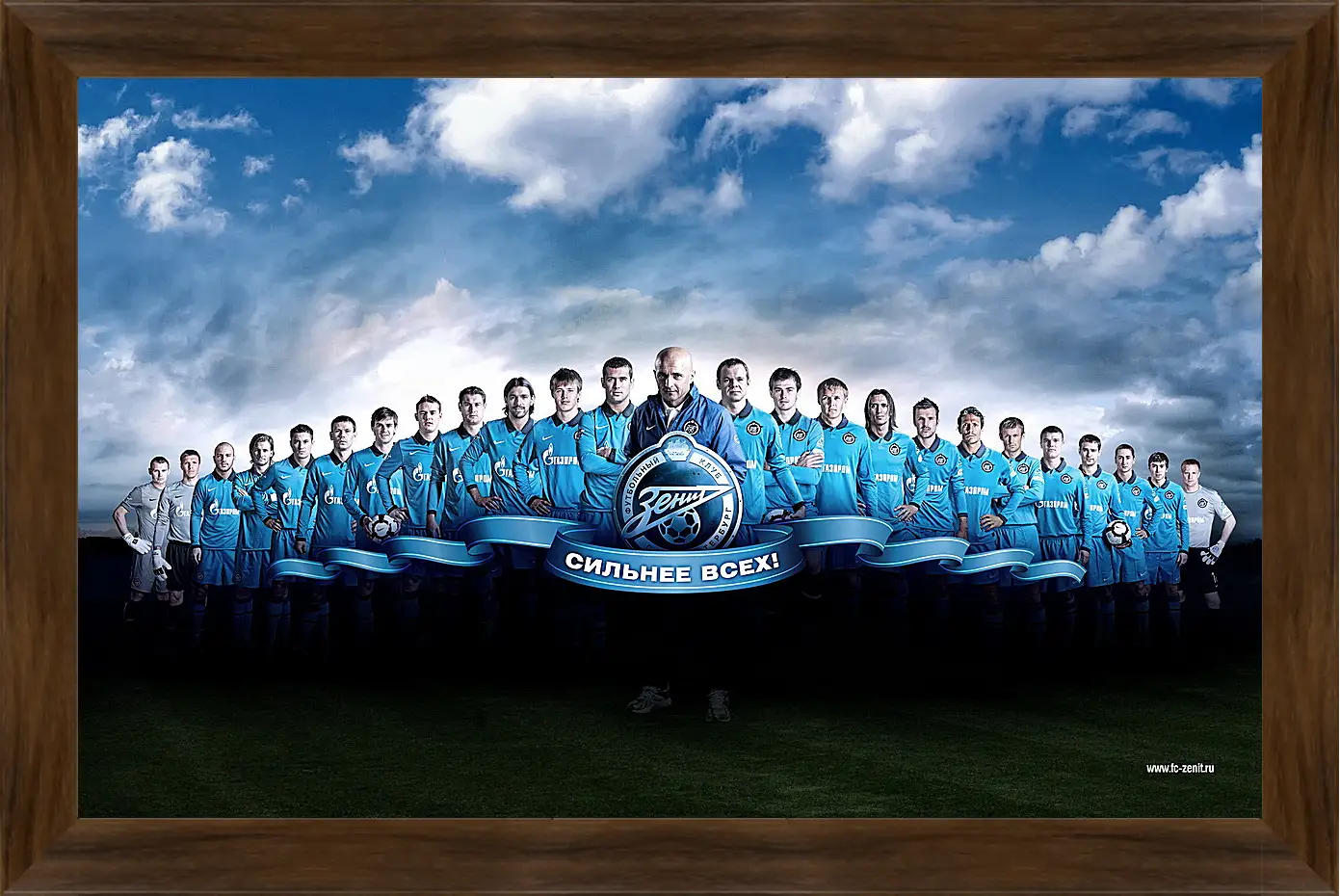 Картина в раме - ФК Зенит Санкт-Петербург. FC Zenit St. Petersburg