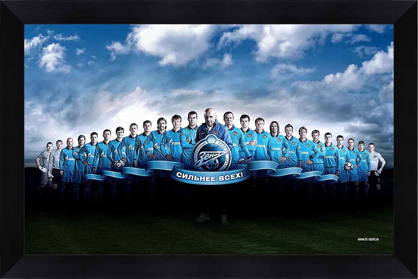 Картина в раме - ФК Зенит Санкт-Петербург. FC Zenit St. Petersburg