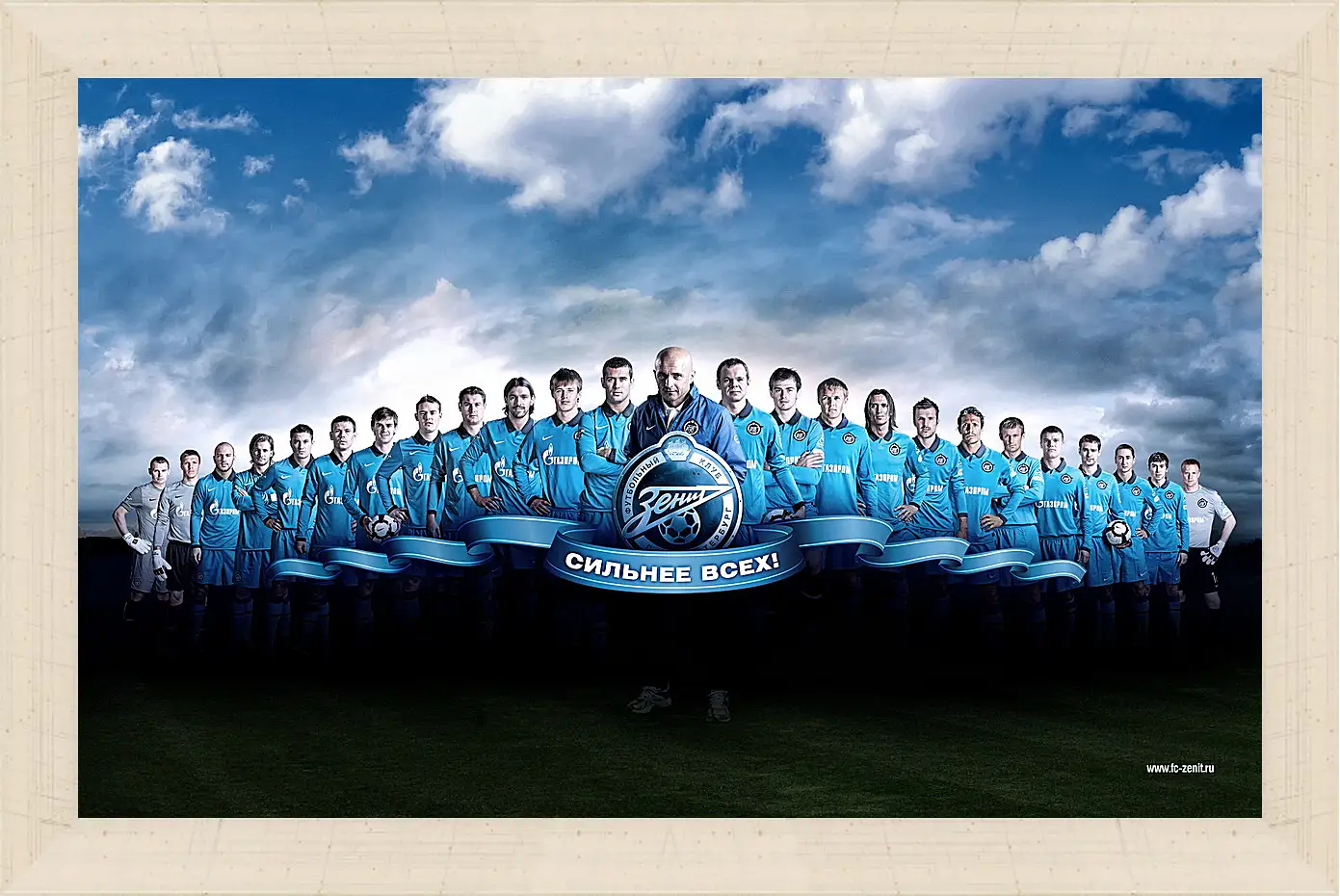 Картина в раме - ФК Зенит Санкт-Петербург. FC Zenit St. Petersburg