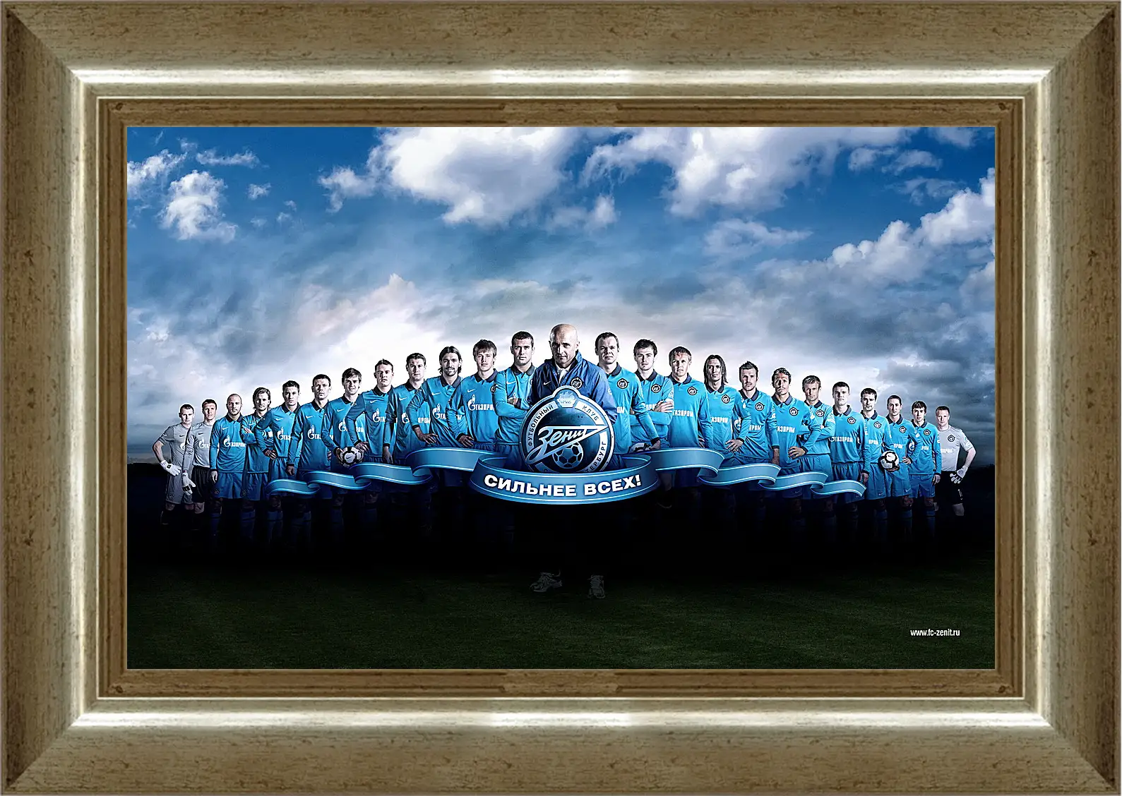 Картина в раме - ФК Зенит Санкт-Петербург. FC Zenit St. Petersburg