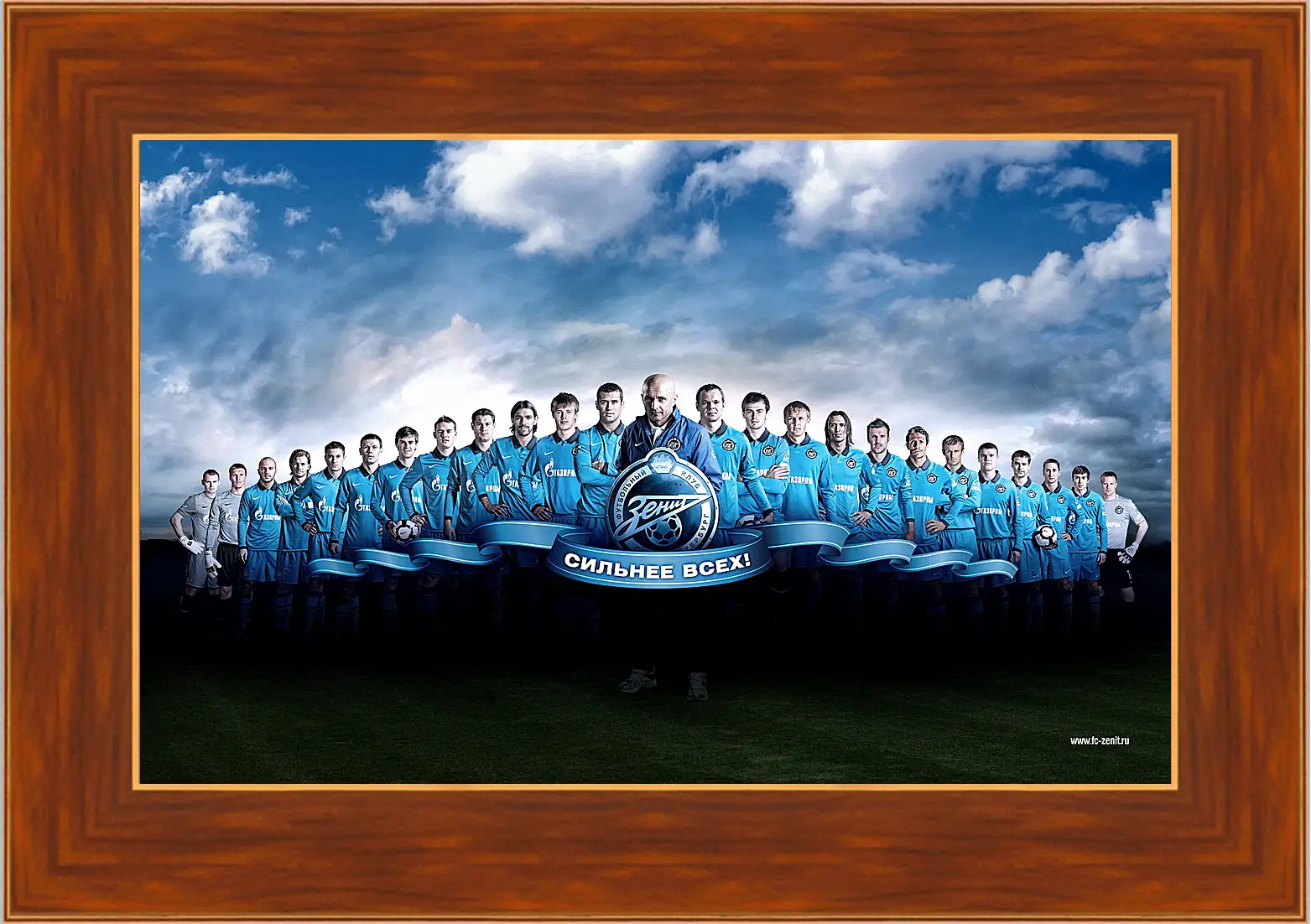 Картина в раме - ФК Зенит Санкт-Петербург. FC Zenit St. Petersburg