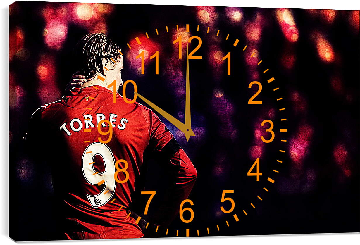 Часы картина - Фернандо Торрес. Ливерпуль.