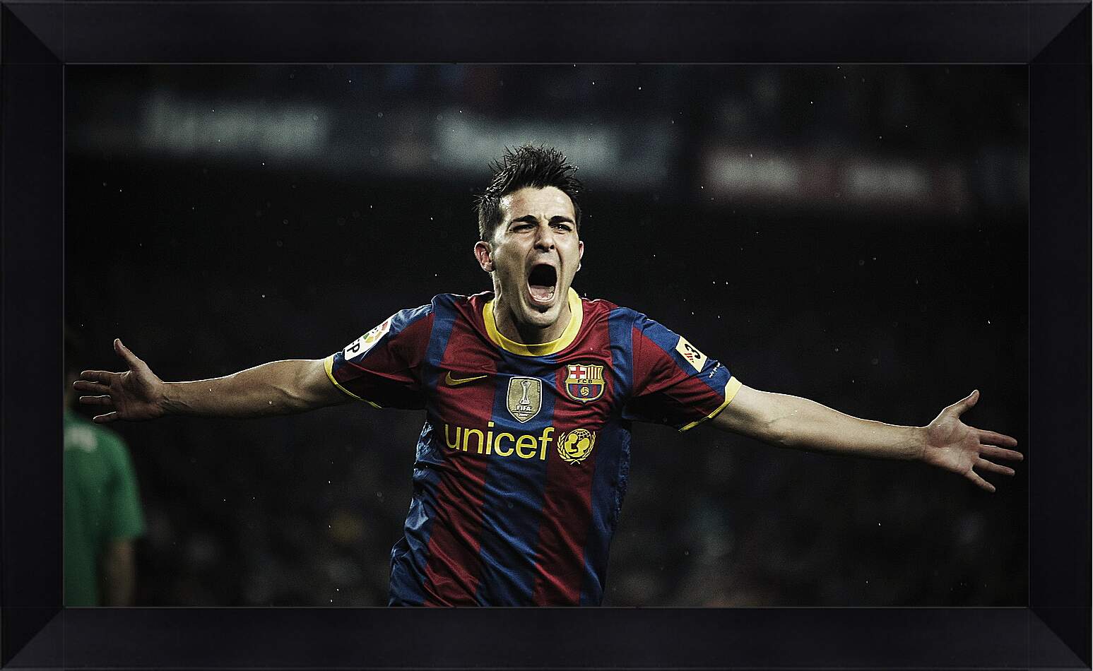 Картина в раме - Футболист Барселоны