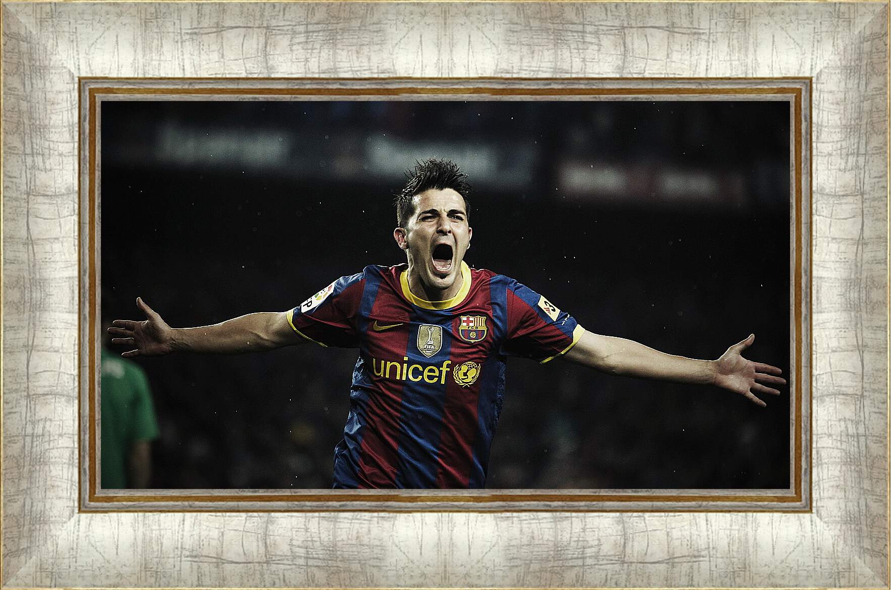 Картина в раме - Футболист Барселоны