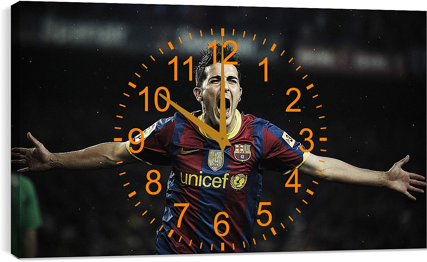 Часы картина - Футболист Барселоны
