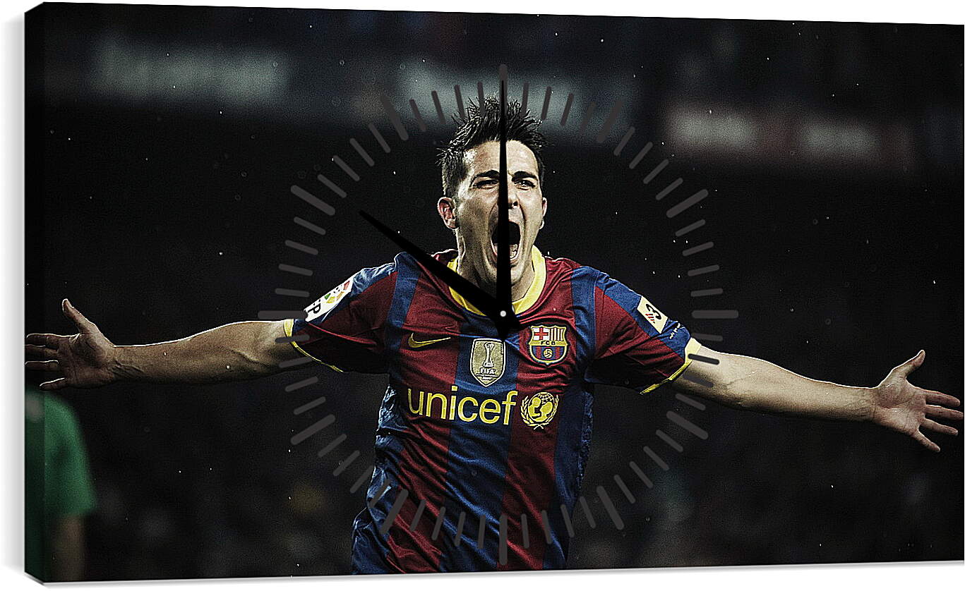 Часы картина - Футболист Барселоны