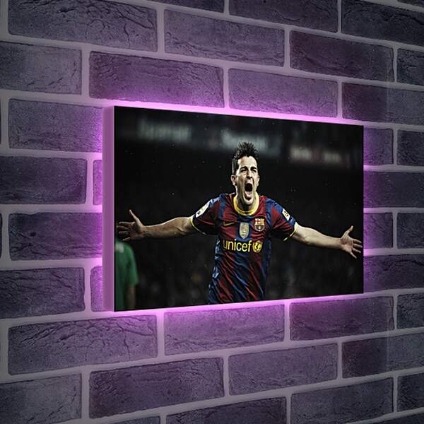 Лайтбокс световая панель - Футболист Барселоны