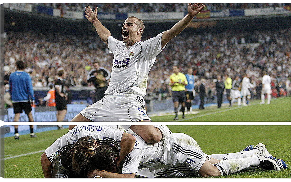 Модульная картина - Куча мала игроков Реала Мадрида