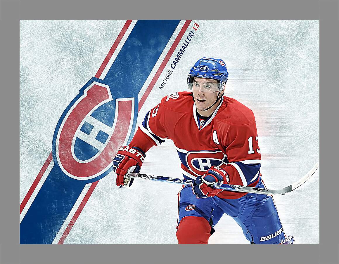 Картина в раме - Хоккеист Монреаль Канадиенс