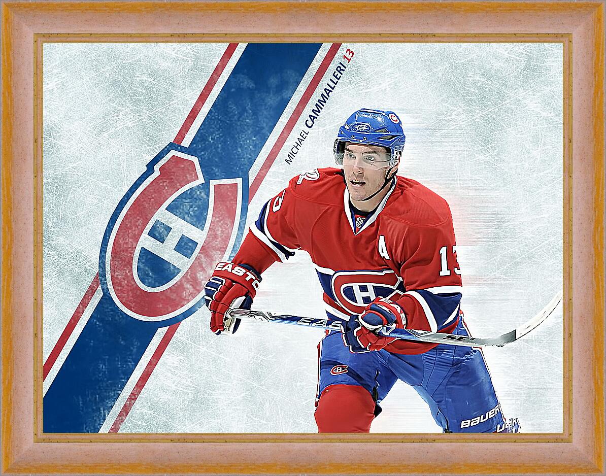 Картина в раме - Хоккеист Монреаль Канадиенс