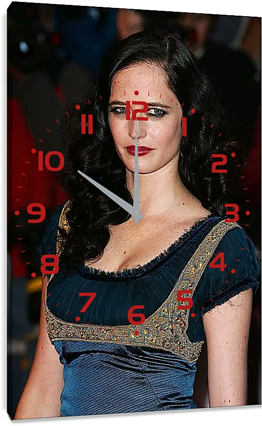 Часы картина - Ева Грин. Eva Green