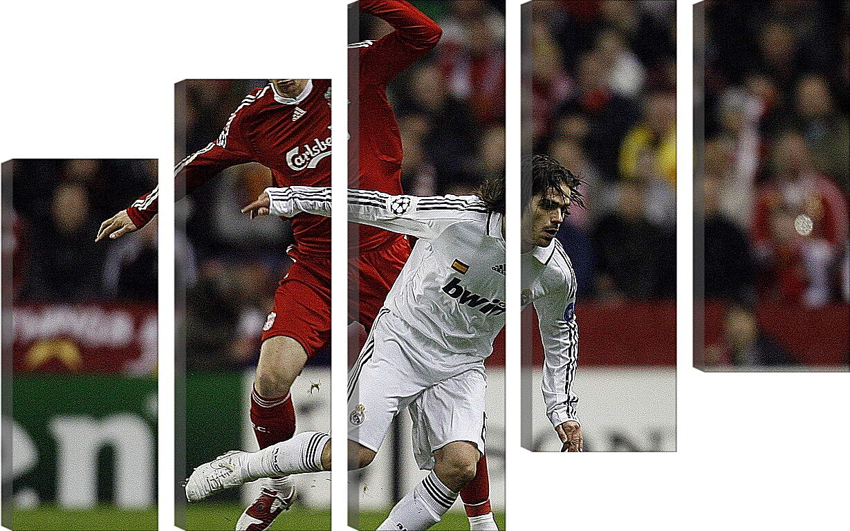 Модульная картина - Реала Мадрид и Ливерпуль. Футболисты