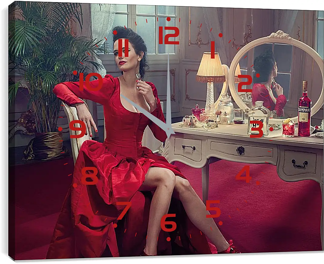 Часы картина - Ева Грин. Eva Green