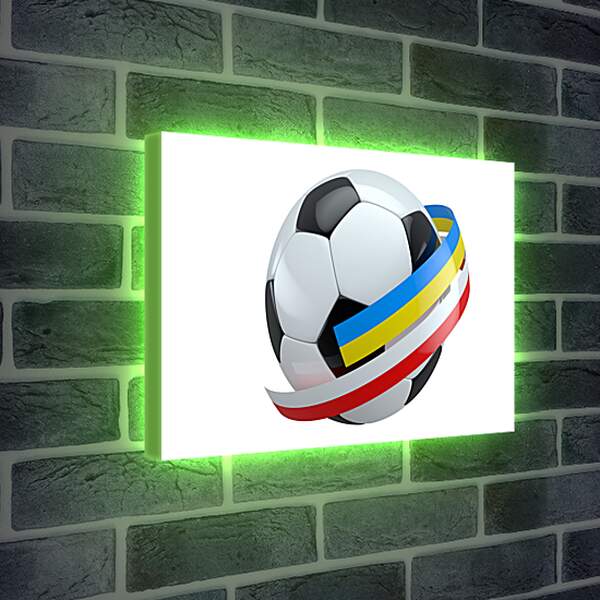 Лайтбокс световая панель - Мяч на белом фоне
