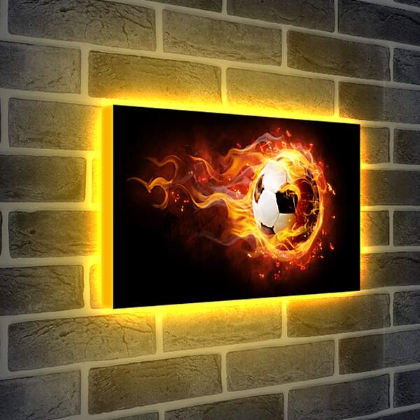 Лайтбокс световая панель - Огненный мяч