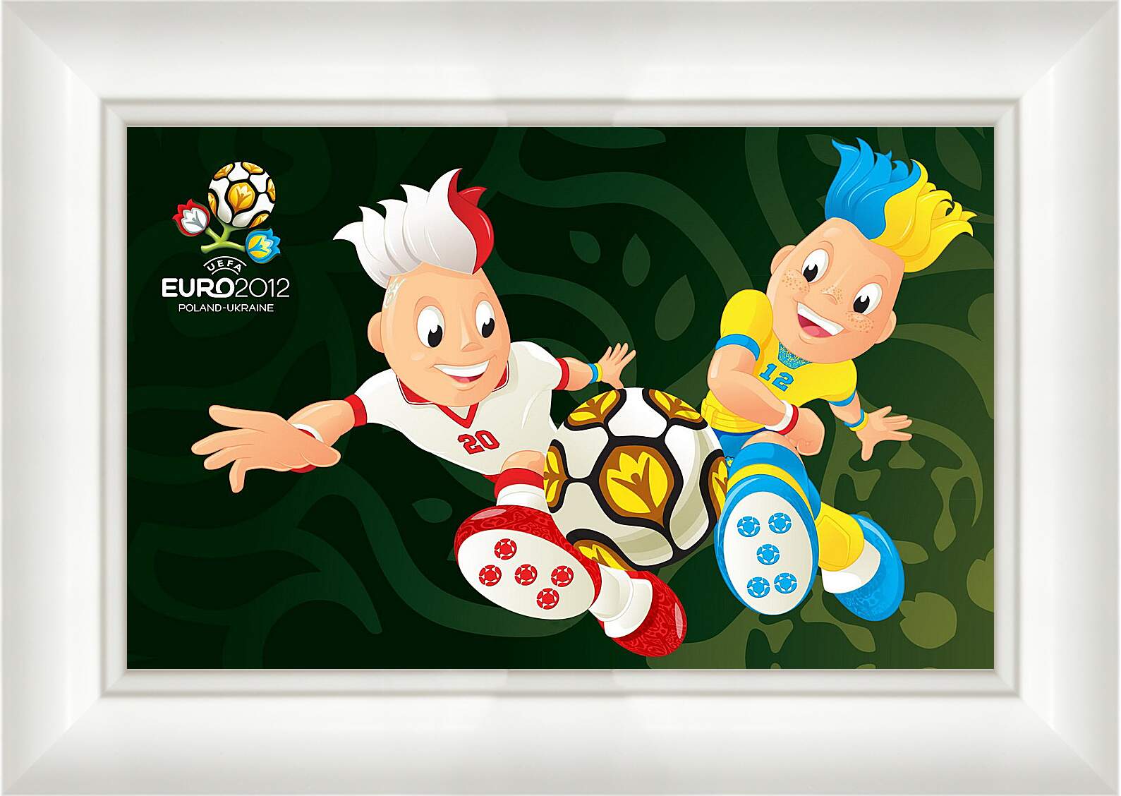 Картина в раме - Талисманы Евро-2012 Славек и Славко