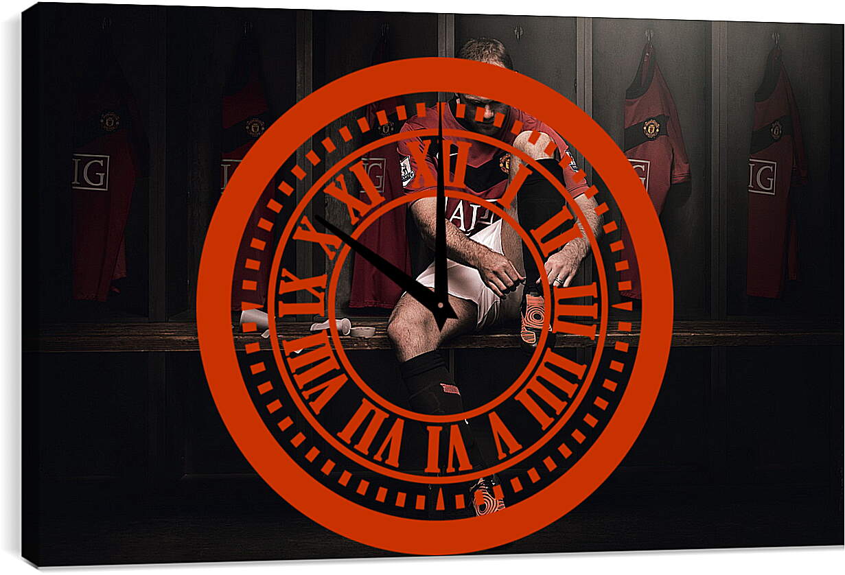 Часы картина - Уэйн Руни