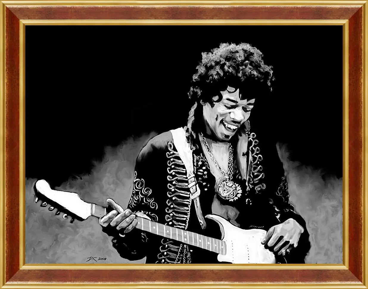 Картина в раме - Джими Хендрикс. Jimi Hendrix