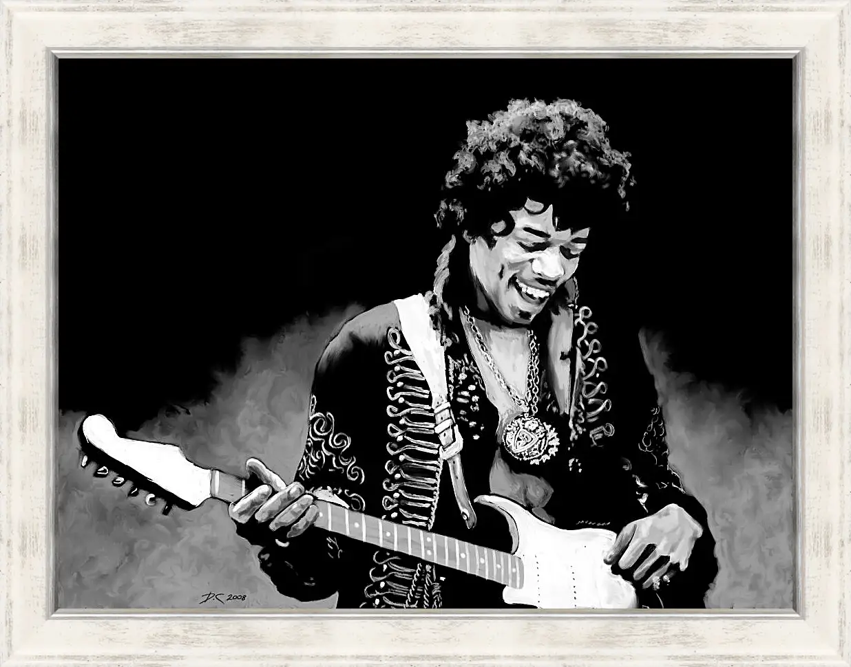 Картина в раме - Джими Хендрикс. Jimi Hendrix