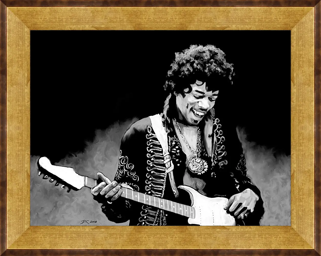 Картина в раме - Джими Хендрикс. Jimi Hendrix