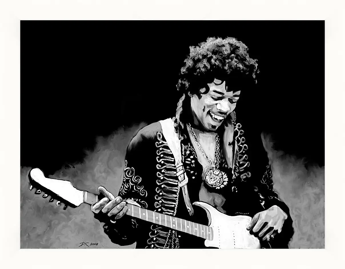 Картина в раме - Джими Хендрикс. Jimi Hendrix