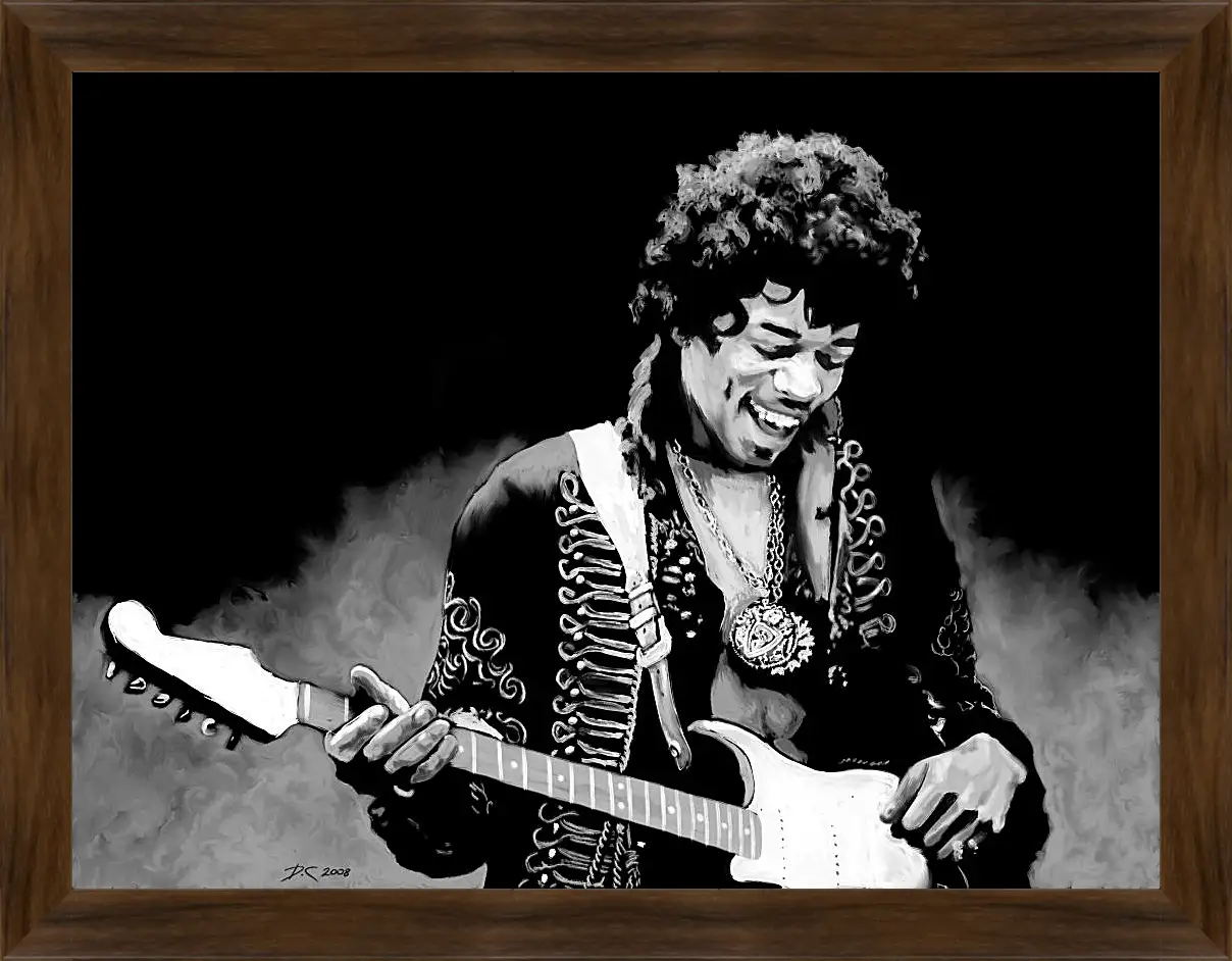 Картина в раме - Джими Хендрикс. Jimi Hendrix