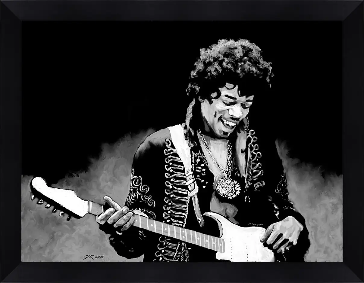 Картина в раме - Джими Хендрикс. Jimi Hendrix