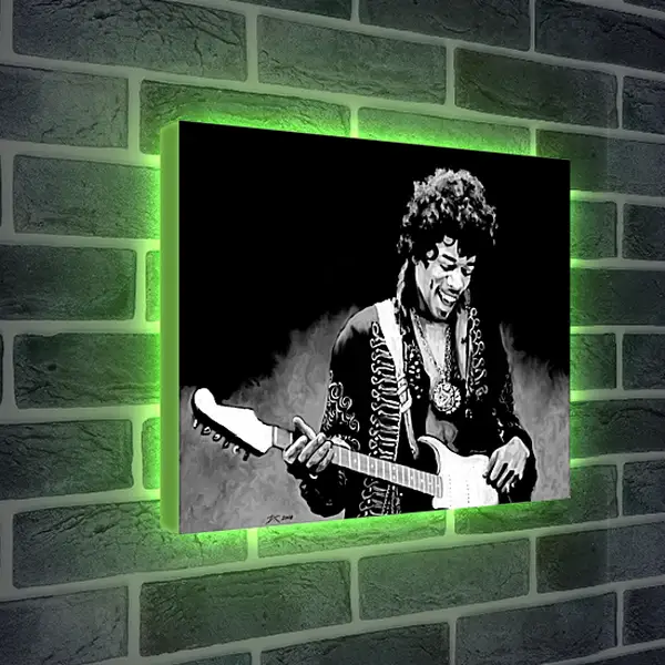 Лайтбокс световая панель - Джими Хендрикс. Jimi Hendrix