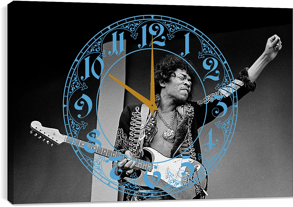 Часы картина - Джими Хендрикс. Jimi Hendrix