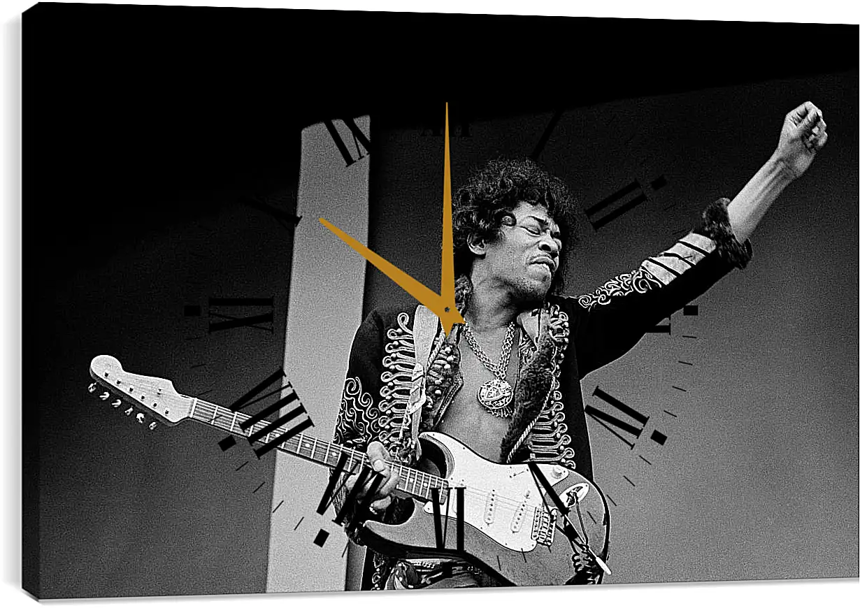 Часы картина - Джими Хендрикс. Jimi Hendrix