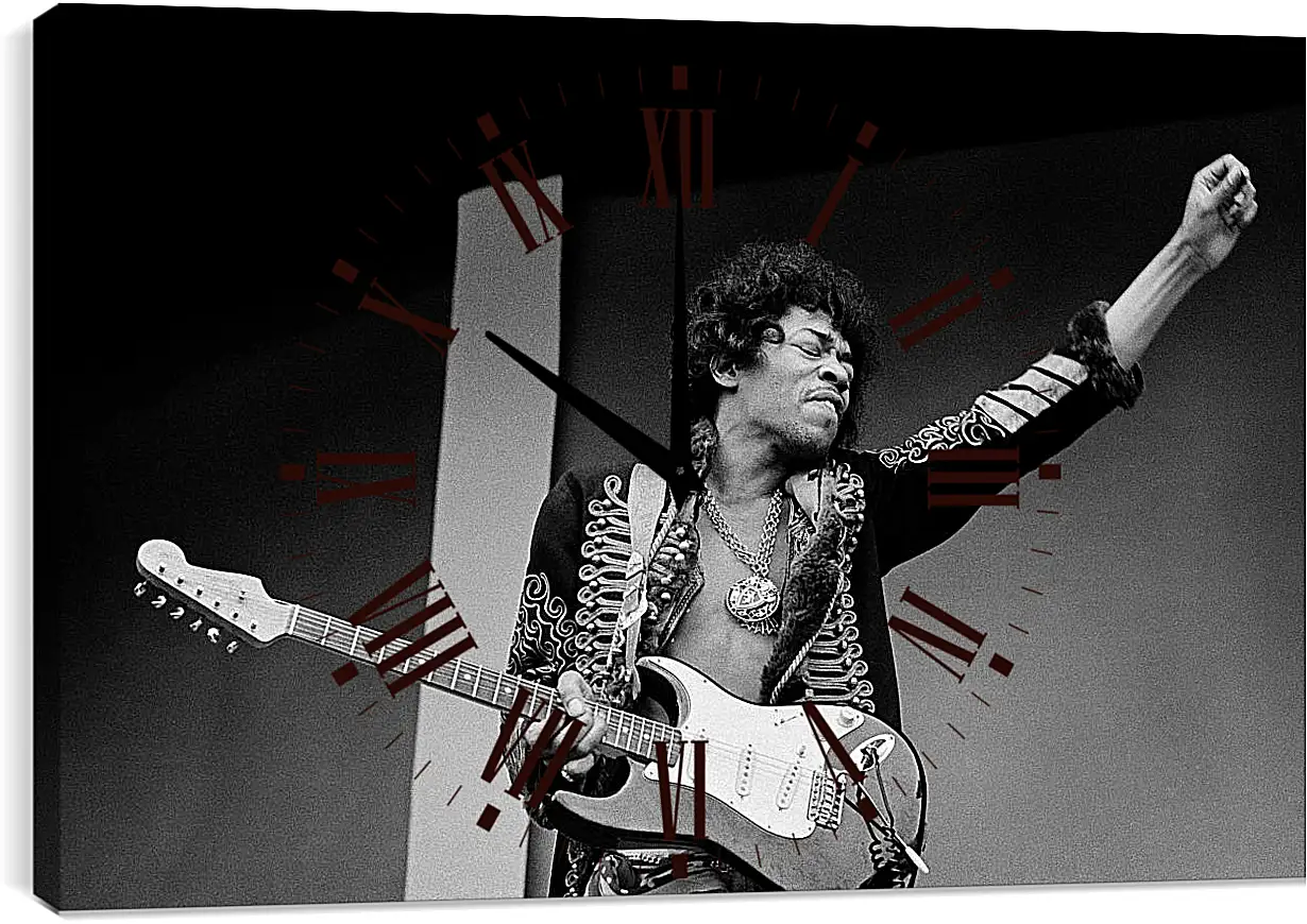 Часы картина - Джими Хендрикс. Jimi Hendrix