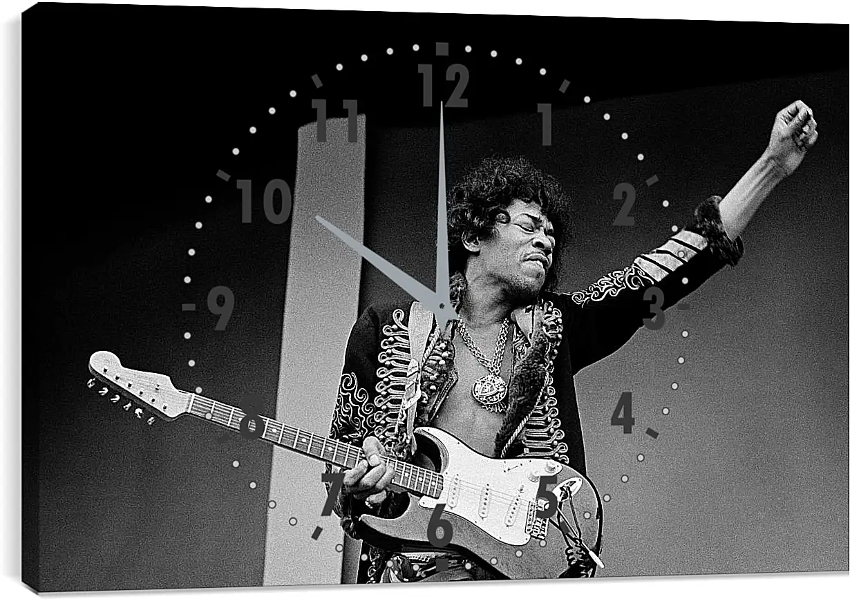 Часы картина - Джими Хендрикс. Jimi Hendrix