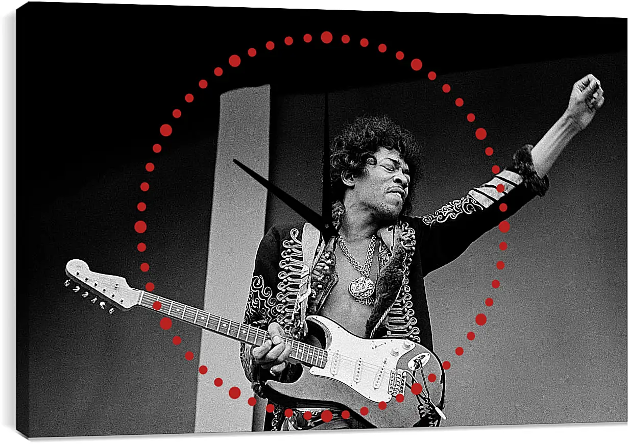 Часы картина - Джими Хендрикс. Jimi Hendrix