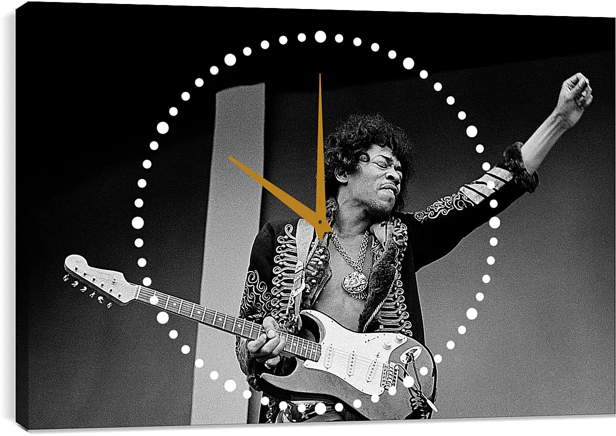 Часы картина - Джими Хендрикс. Jimi Hendrix