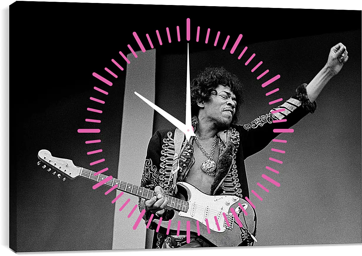 Часы картина - Джими Хендрикс. Jimi Hendrix