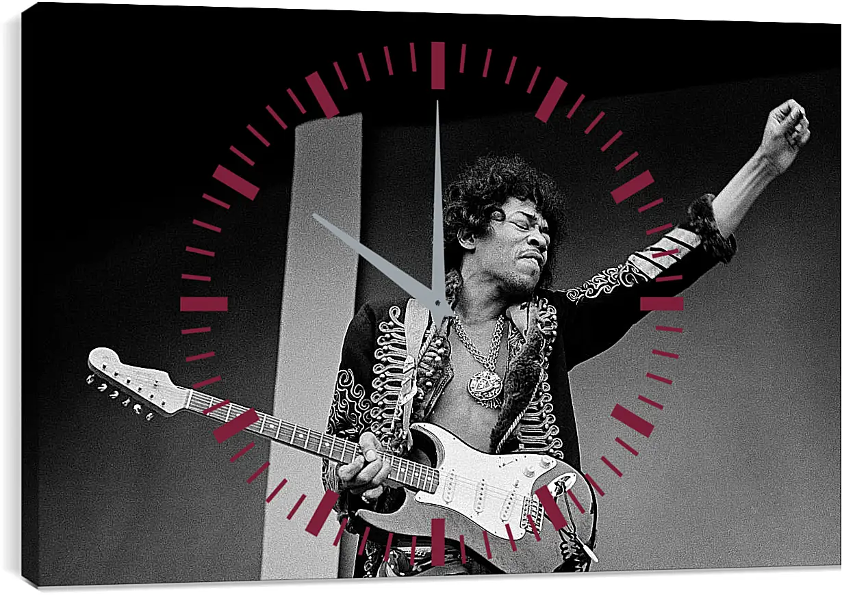 Часы картина - Джими Хендрикс. Jimi Hendrix