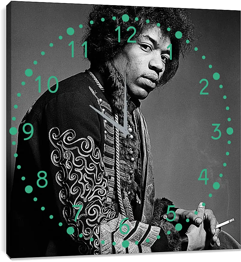 Часы картина - Джими Хендрикс. Jimi Hendrix